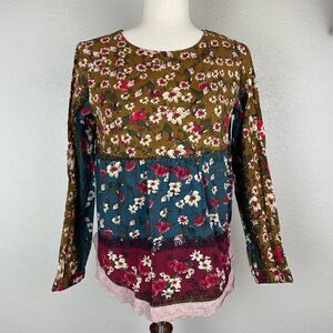 Zanzea Boho Floral Top Size M EUC